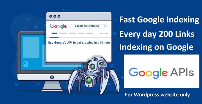 Gig Preview - Setup instant google indexing API for wordpress site