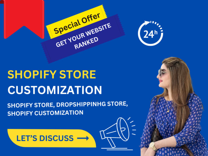 Gig Preview - Do shopify customization, dropshipping store, and create shopify store