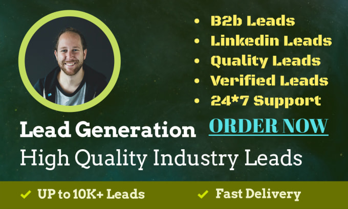 Gig Preview - Provide b2b lead generation, linkedin leads, b2b emails for any industry