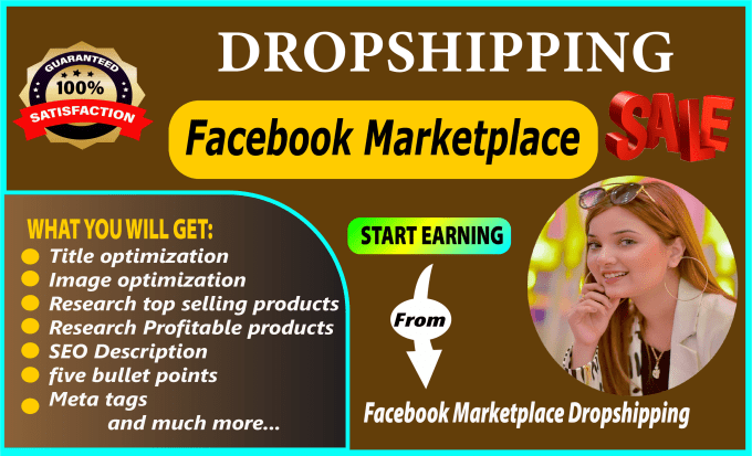 Gig Preview - Do facebook marketplace dropshipping