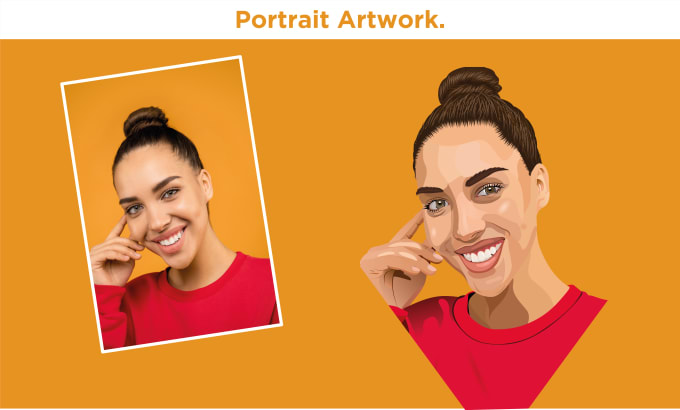 Gig Preview - Do making vector portrait for you