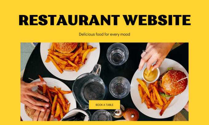 Gig Preview - Build food website, restaurant website, bakery website with food ordering system