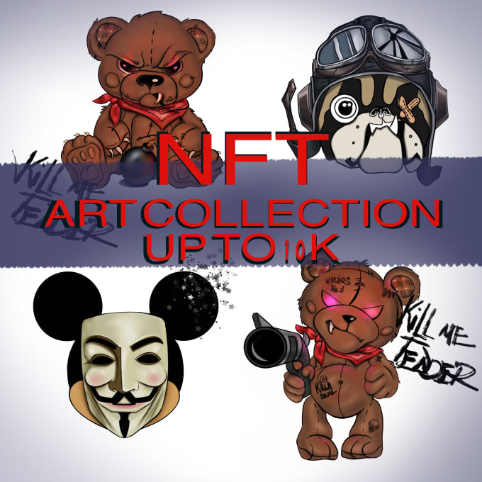 Gig Preview - Create a unique nft art collection of up to 10k nfts