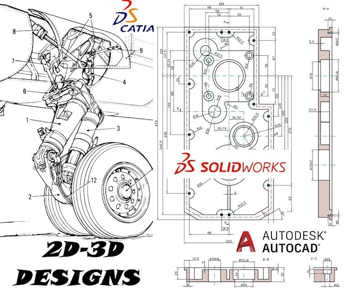 Gig Preview - Provide 2d drawings 3d cad designs and cnc programing