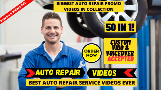 Gig Preview - Make custom auto repair shop or auto mechanic service video