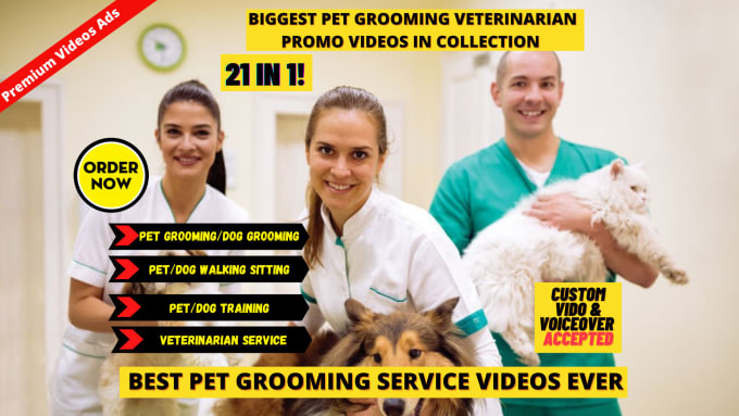 Gig Preview - Do pet grooming or pet sitting walking 2d animated video