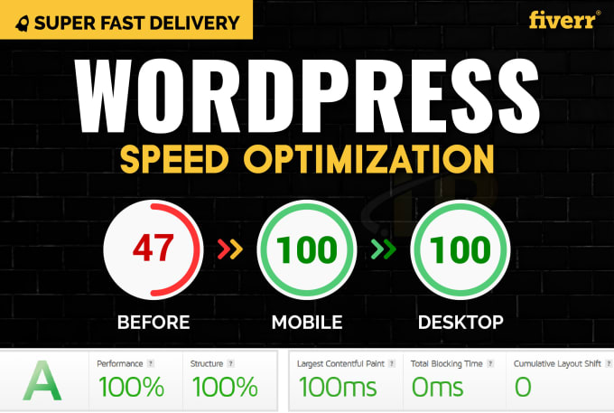 Gig Preview - Speed optimize wordpress website and improve load time with wp rocket