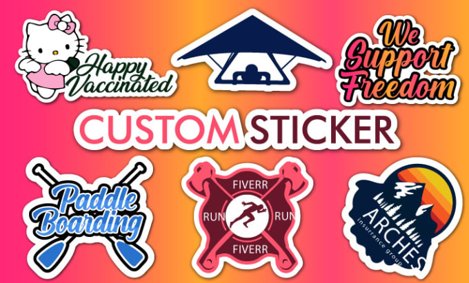 Gig Preview - Design pins, custom stickers, decals, die cuts badges patch, vintage, retro