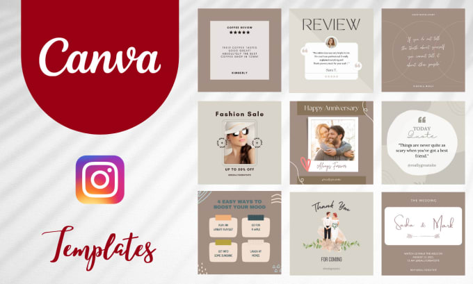 Bestseller - design canva instagram templates