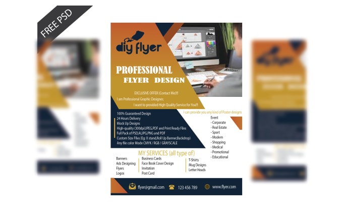 Gig Preview - Luxury professional flyer design with in 5 hours