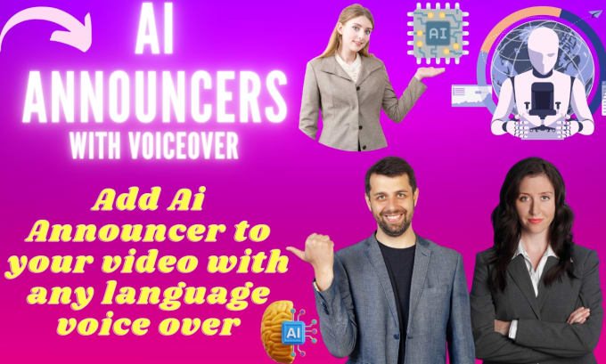 Gig Preview - Do ai voice over in any language tone, add ai announcer