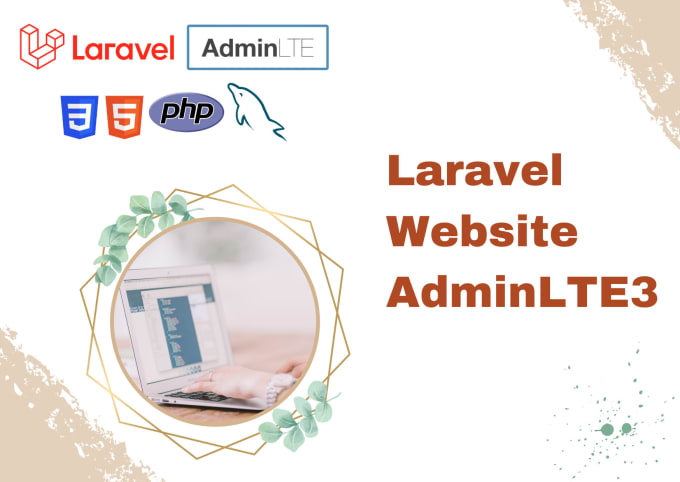 Gig Preview - Create a simple website laravel with adminlte