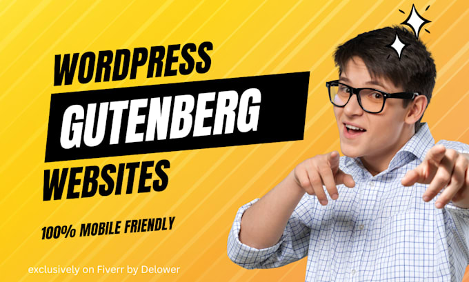 Gig Preview - Design a stunning wordpress website using gutenberg blocks