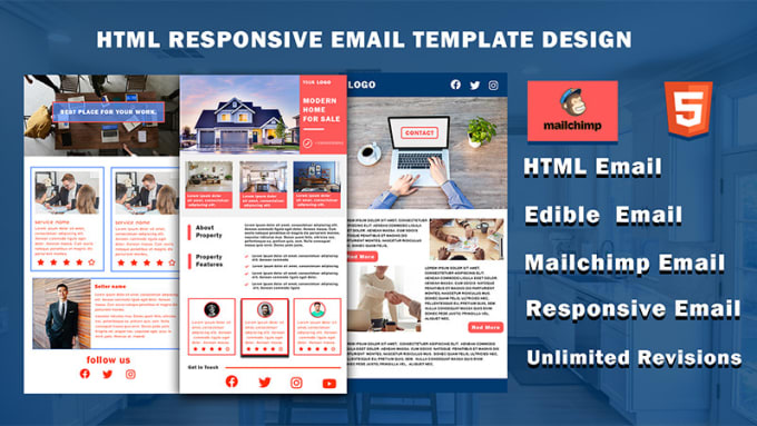 Gig Preview - Html or mailchimp email template design