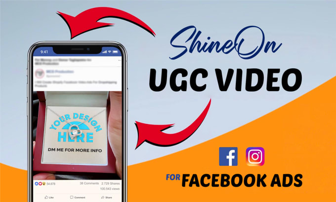 Gig Preview - Do shineon realistic ugc video for facebook ads in 1 hour