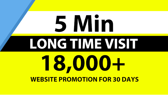 Gig Preview - Do 5min long time duration organic website promotion traffic