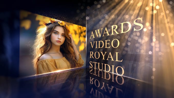 Gig Preview - Make golden luxury award promo ceremony and photo slideshow