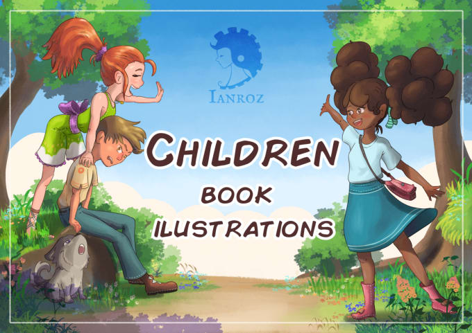 Gig Preview - Do children book ilustrations and stylized book covers