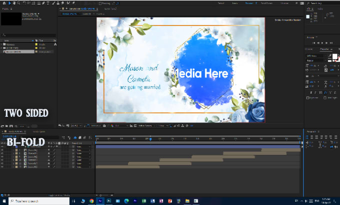 Gig Preview - Create a wedding invitation video