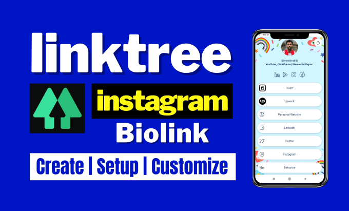 Gig Preview - Create a linktree landing page or smart bio jotform apps hypesocial tap bio