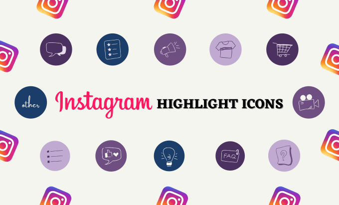 Gig Preview - Design instagram story highlight cover icon