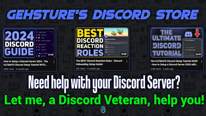 Gig Preview - Create a professional custom discord server