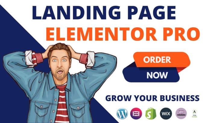 Gig Preview - Create a landing page, elementor landing page, lander