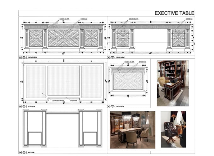 Gig Preview - Do furniture design and furniture detail drawings