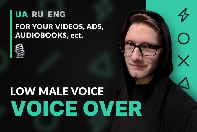 Gig Preview - Do quality male voiceover or dubbing in ukrainian