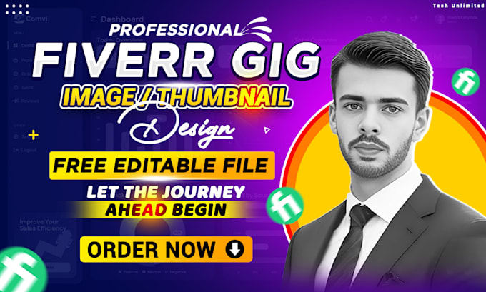 Gig Preview - Design fiverr gig image and gig thumbnail cover image