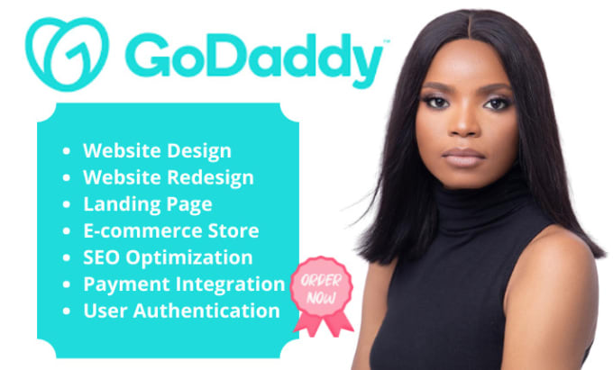 Gig Preview - Do godaddy website design godaddy website redesign godaddy