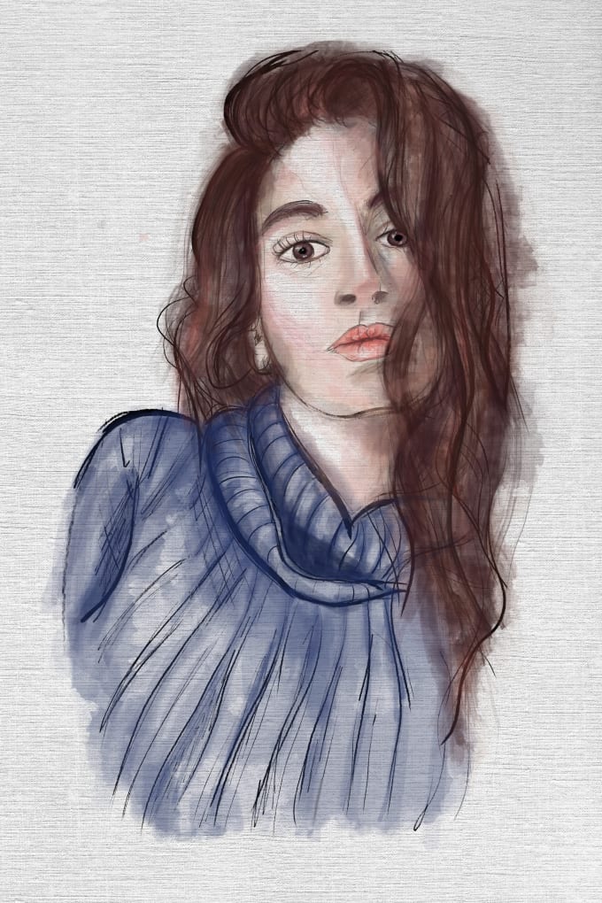 Gig Preview - Make digital painting in watercolor style