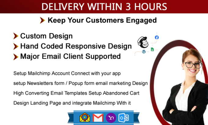 Gig Preview - Design a responsive newsletter template or email signature