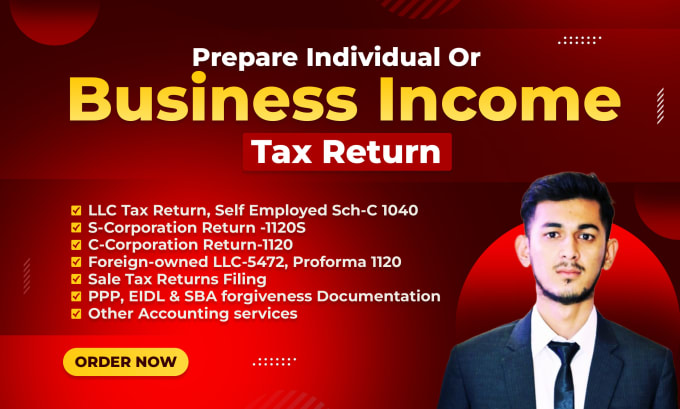 Gig Preview - Prepare US tax returns for both business and individuals