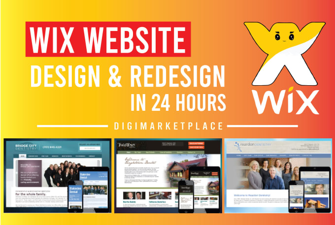 Gig Preview - Design or redesign wix website and wix editor x website