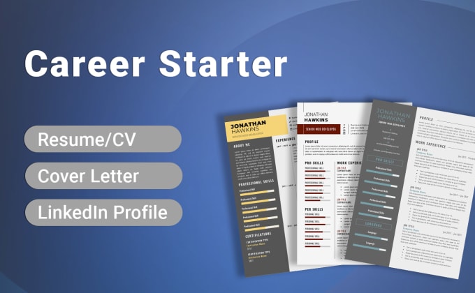 Gig Preview - Write a professional career starter resume and linkedin profile