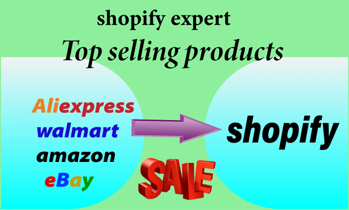 Gig Preview - Add products in your shopify dropshipping store