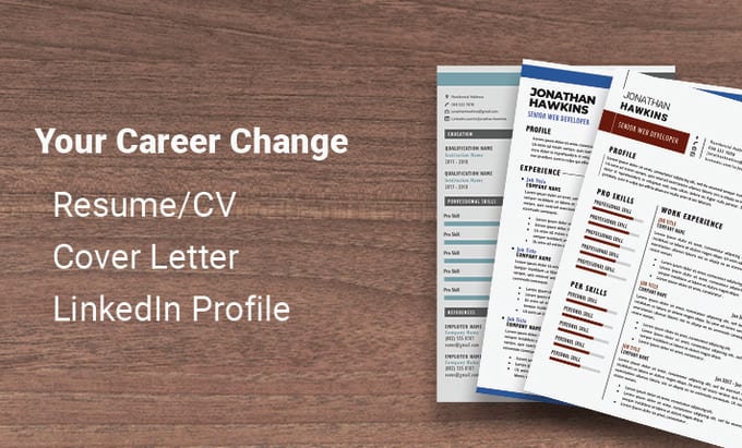 Gig Preview - Write a professional career transition resume and linkedin profile