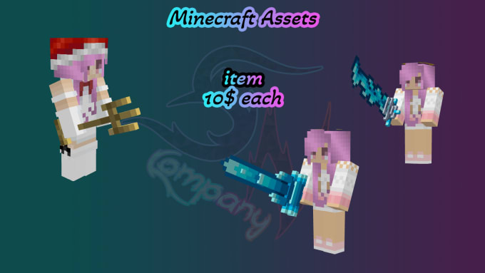 Gig Preview - Do minecraft assets for your mod