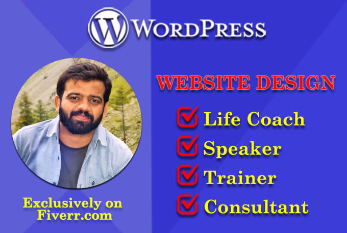 Gig Preview - Create a website for speakers, trainers, coaches, consultant