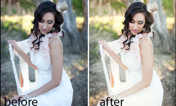 Gig Preview - Do professional bulk wedding photo editing in lightroom