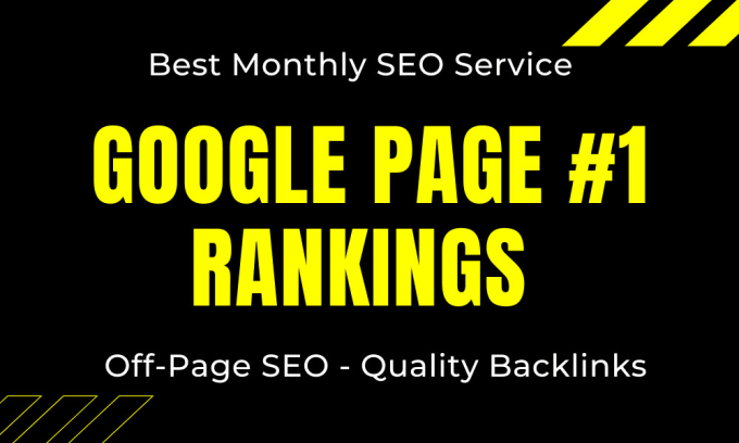 Gig Preview - Provide monthly SEO service for 1st page google rankings