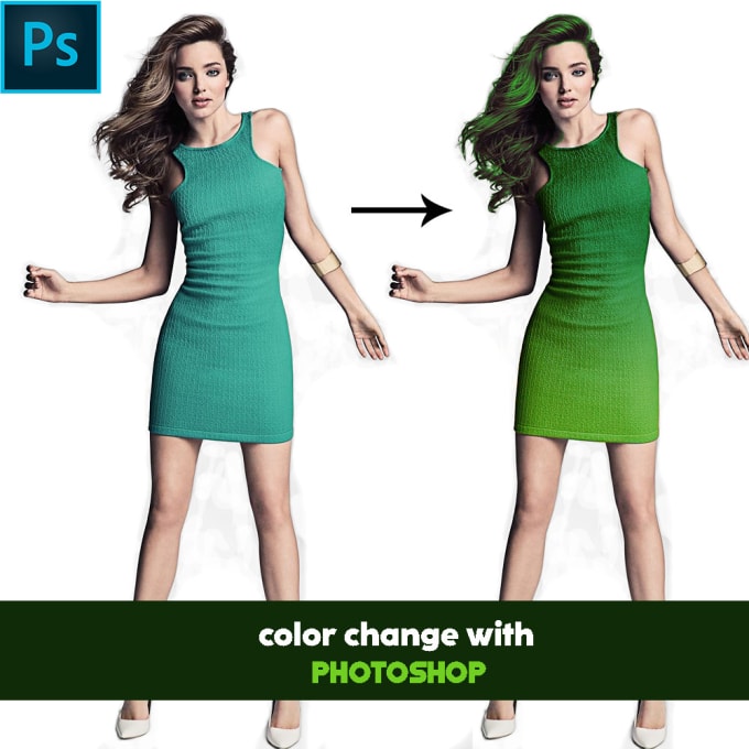 Gig Preview - Change color in anything using photoshop