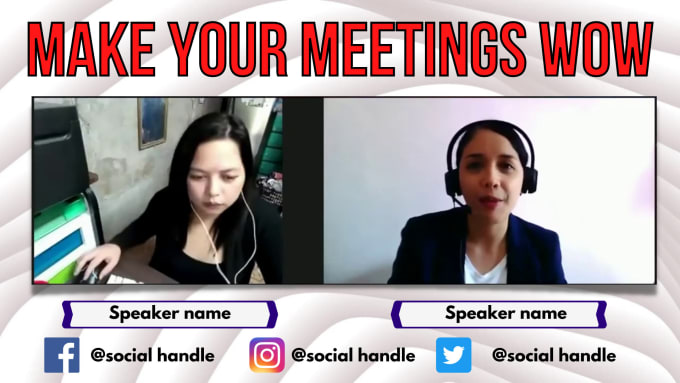 Gig Preview - Add titles and name cards to your podcast zoom meeting or interview