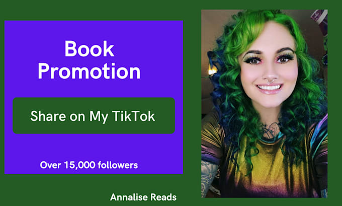 Gig Preview - Promote your book or ebook on my booktok tiktok account