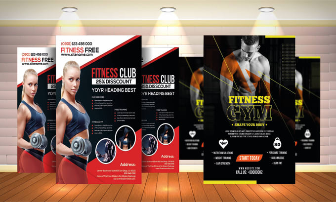 Gig Preview - Design fitness, salon, barber shop flyer