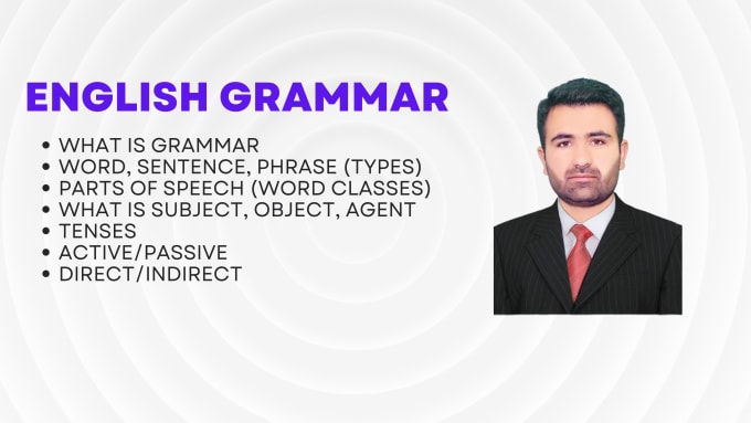 Gig Preview - Teach you english grammar