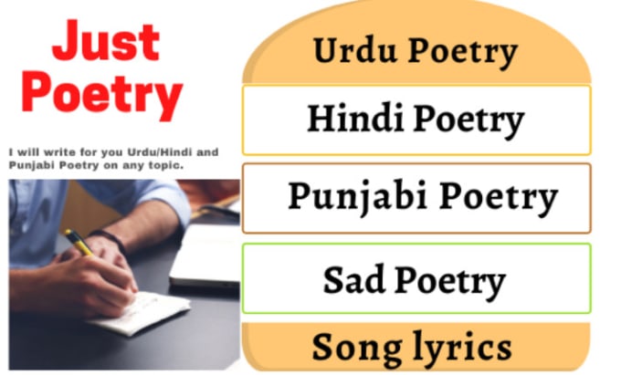 Gig Preview - Write urdu, hindi and punjabi shayri and songs