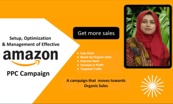 Gig Preview - Setup amazon fba PPC campaign, amazon PPC management optimization sponsored ads