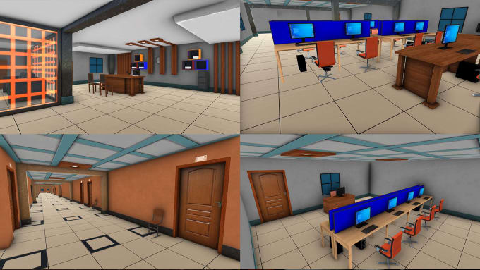 Gig Preview - Design 3d optimized interior game design